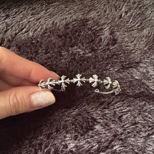 Chrome Hearts Silver Floral Bracelet